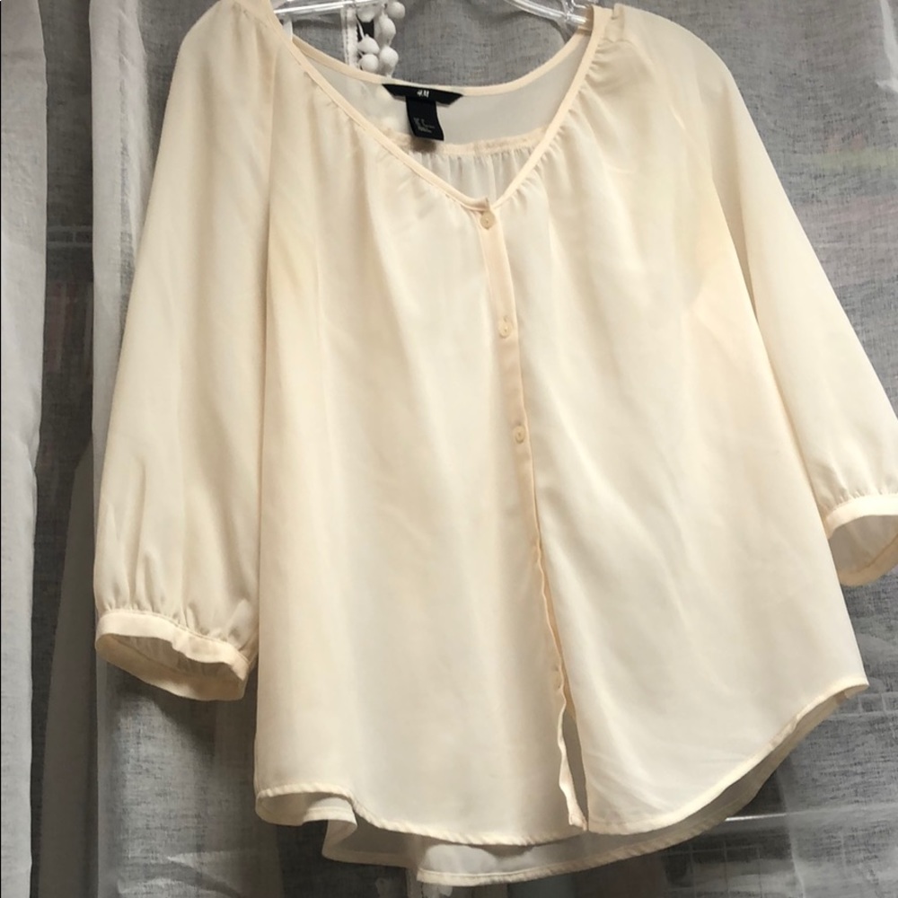 Cream blouse